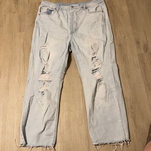 PLUS SIZE WILD FABLE RIPPED BOYFRIEND JEANS